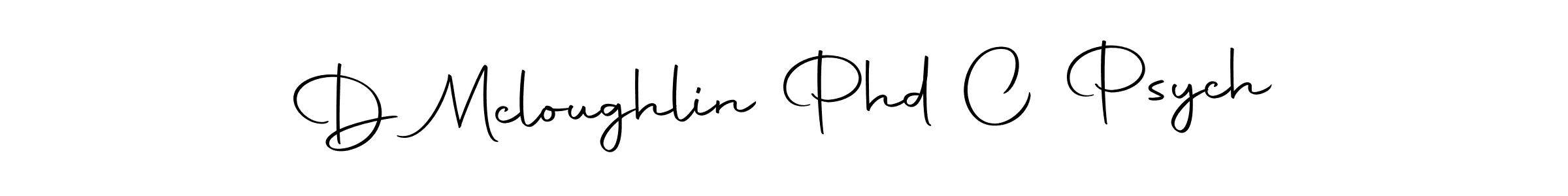 D Mcloughlin Phd C Psych stylish signature style. Best Handwritten Sign (Autography-DOLnW) for my name. Handwritten Signature Collection Ideas for my name D Mcloughlin Phd C Psych. D Mcloughlin Phd C Psych signature style 10 images and pictures png