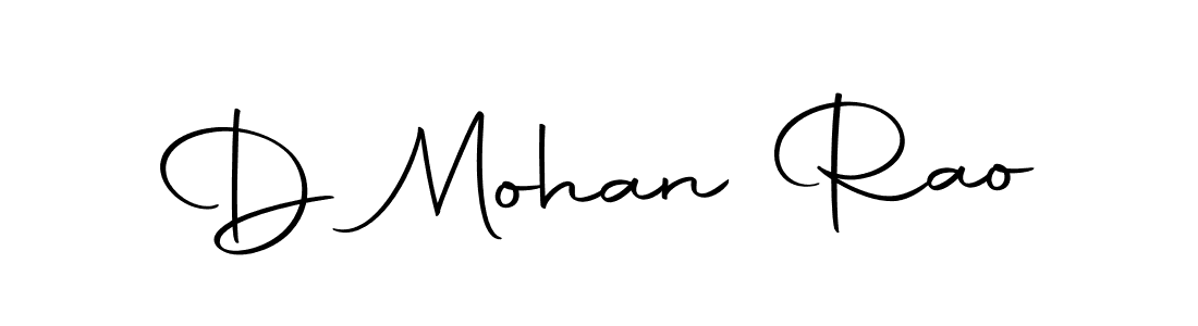 Also we have D Mohan Rao name is the best signature style. Create professional handwritten signature collection using Autography-DOLnW autograph style. D Mohan Rao signature style 10 images and pictures png