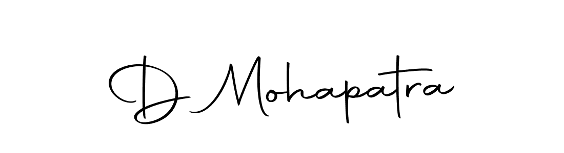Use a signature maker to create a handwritten signature online. With this signature software, you can design (Autography-DOLnW) your own signature for name D Mohapatra. D Mohapatra signature style 10 images and pictures png