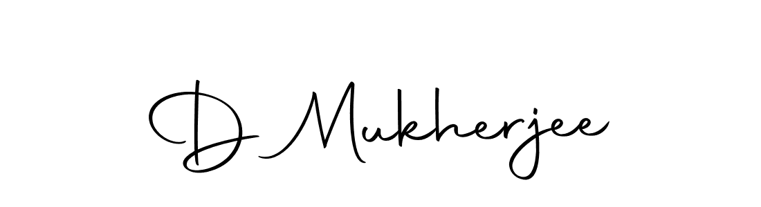 Make a beautiful signature design for name D Mukherjee. With this signature (Autography-DOLnW) style, you can create a handwritten signature for free. D Mukherjee signature style 10 images and pictures png