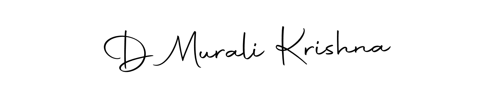 Make a beautiful signature design for name D Murali Krishna. With this signature (Autography-DOLnW) style, you can create a handwritten signature for free. D Murali Krishna signature style 10 images and pictures png