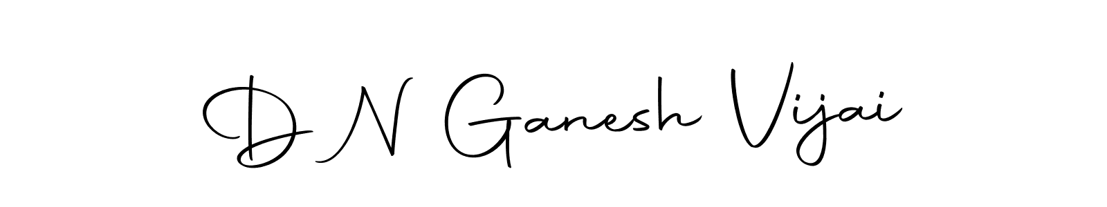 Design your own signature with our free online signature maker. With this signature software, you can create a handwritten (Autography-DOLnW) signature for name D N Ganesh Vijai. D N Ganesh Vijai signature style 10 images and pictures png
