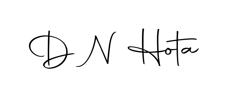 How to make D N Hota name signature. Use Autography-DOLnW style for creating short signs online. This is the latest handwritten sign. D N Hota signature style 10 images and pictures png