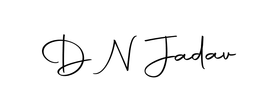 if you are searching for the best signature style for your name D N Jadav. so please give up your signature search. here we have designed multiple signature styles  using Autography-DOLnW. D N Jadav signature style 10 images and pictures png