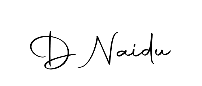 You should practise on your own different ways (Autography-DOLnW) to write your name (D Naidu) in signature. don't let someone else do it for you. D Naidu signature style 10 images and pictures png