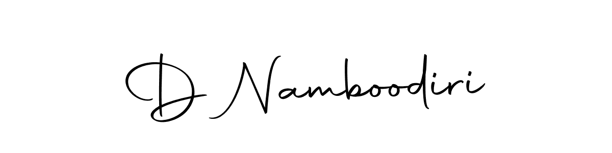 Make a beautiful signature design for name D Namboodiri. With this signature (Autography-DOLnW) style, you can create a handwritten signature for free. D Namboodiri signature style 10 images and pictures png