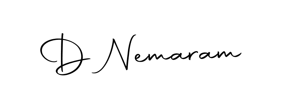 How to make D Nemaram name signature. Use Autography-DOLnW style for creating short signs online. This is the latest handwritten sign. D Nemaram signature style 10 images and pictures png