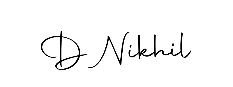 How to make D Nikhil signature? Autography-DOLnW is a professional autograph style. Create handwritten signature for D Nikhil name. D Nikhil signature style 10 images and pictures png