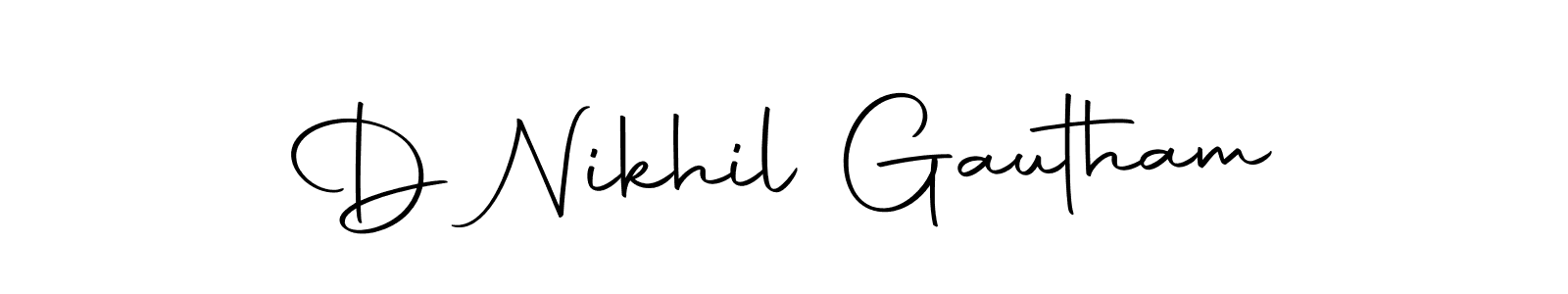 Autography-DOLnW is a professional signature style that is perfect for those who want to add a touch of class to their signature. It is also a great choice for those who want to make their signature more unique. Get D Nikhil Gautham name to fancy signature for free. D Nikhil Gautham signature style 10 images and pictures png
