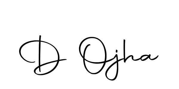 Create a beautiful signature design for name D Ojha. With this signature (Autography-DOLnW) fonts, you can make a handwritten signature for free. D Ojha signature style 10 images and pictures png