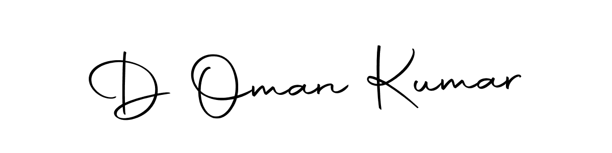 The best way (Autography-DOLnW) to make a short signature is to pick only two or three words in your name. The name D Oman Kumar include a total of six letters. For converting this name. D Oman Kumar signature style 10 images and pictures png