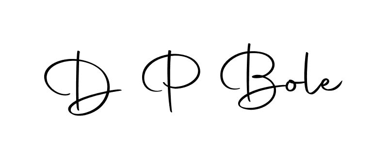 Design your own signature with our free online signature maker. With this signature software, you can create a handwritten (Autography-DOLnW) signature for name D P Bole. D P Bole signature style 10 images and pictures png