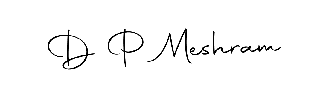 Design your own signature with our free online signature maker. With this signature software, you can create a handwritten (Autography-DOLnW) signature for name D P Meshram. D P Meshram signature style 10 images and pictures png