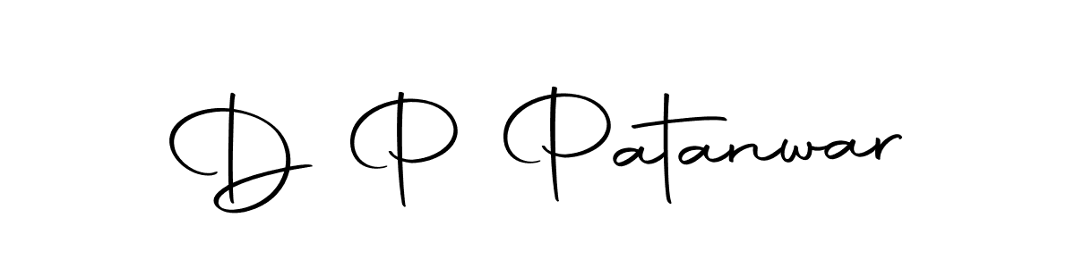 Make a beautiful signature design for name D P Patanwar. With this signature (Autography-DOLnW) style, you can create a handwritten signature for free. D P Patanwar signature style 10 images and pictures png