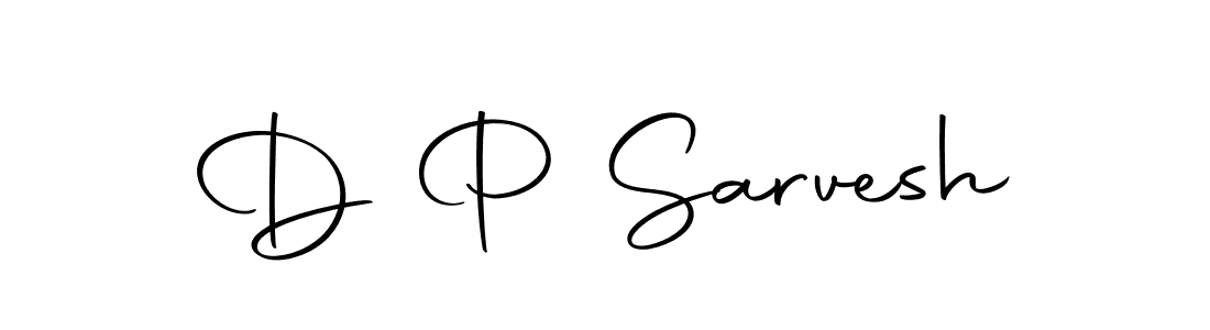 Use a signature maker to create a handwritten signature online. With this signature software, you can design (Autography-DOLnW) your own signature for name D P Sarvesh. D P Sarvesh signature style 10 images and pictures png