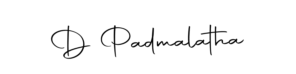 Also we have D Padmalatha name is the best signature style. Create professional handwritten signature collection using Autography-DOLnW autograph style. D Padmalatha signature style 10 images and pictures png