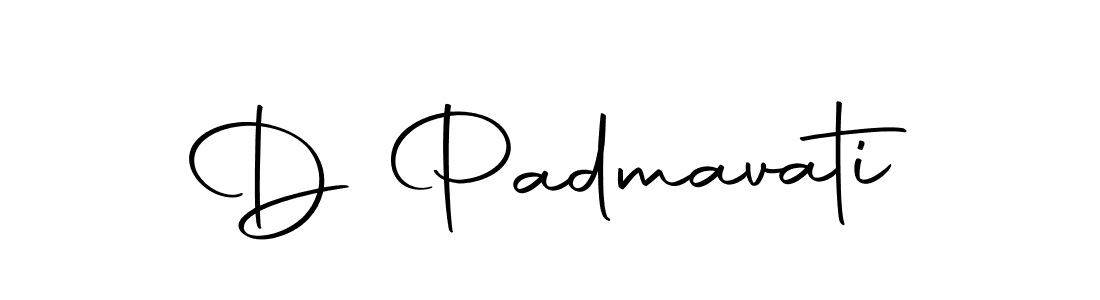 Also we have D Padmavati name is the best signature style. Create professional handwritten signature collection using Autography-DOLnW autograph style. D Padmavati signature style 10 images and pictures png