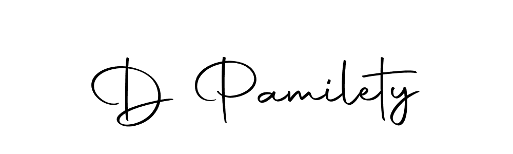 How to make D Pamilety name signature. Use Autography-DOLnW style for creating short signs online. This is the latest handwritten sign. D Pamilety signature style 10 images and pictures png