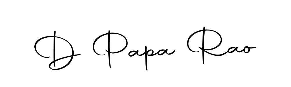 Design your own signature with our free online signature maker. With this signature software, you can create a handwritten (Autography-DOLnW) signature for name D Papa Rao. D Papa Rao signature style 10 images and pictures png