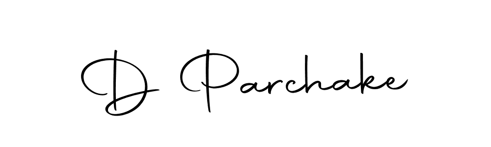 You should practise on your own different ways (Autography-DOLnW) to write your name (D Parchake) in signature. don't let someone else do it for you. D Parchake signature style 10 images and pictures png