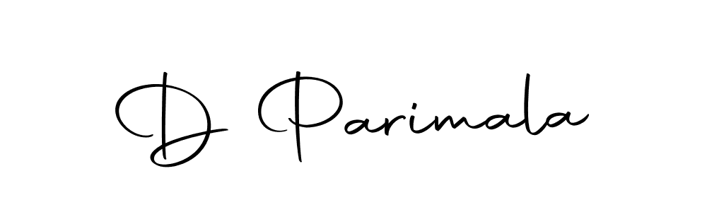 Create a beautiful signature design for name D Parimala. With this signature (Autography-DOLnW) fonts, you can make a handwritten signature for free. D Parimala signature style 10 images and pictures png