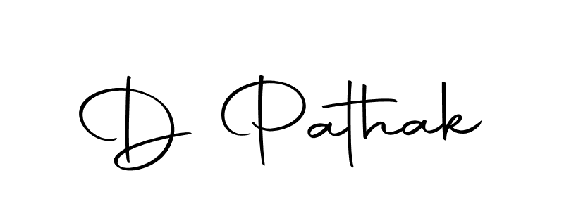 You should practise on your own different ways (Autography-DOLnW) to write your name (D Pathak) in signature. don't let someone else do it for you. D Pathak signature style 10 images and pictures png