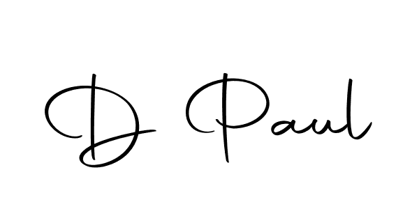 You should practise on your own different ways (Autography-DOLnW) to write your name (D Paul) in signature. don't let someone else do it for you. D Paul signature style 10 images and pictures png