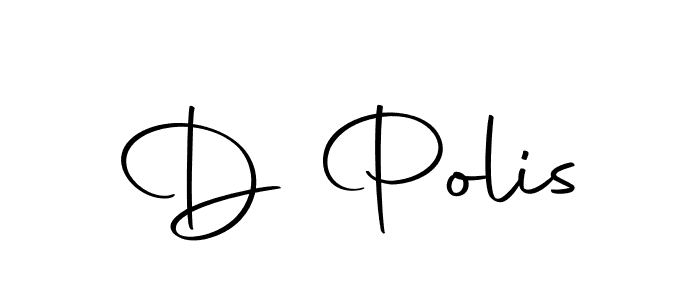 You should practise on your own different ways (Autography-DOLnW) to write your name (D Polis) in signature. don't let someone else do it for you. D Polis signature style 10 images and pictures png