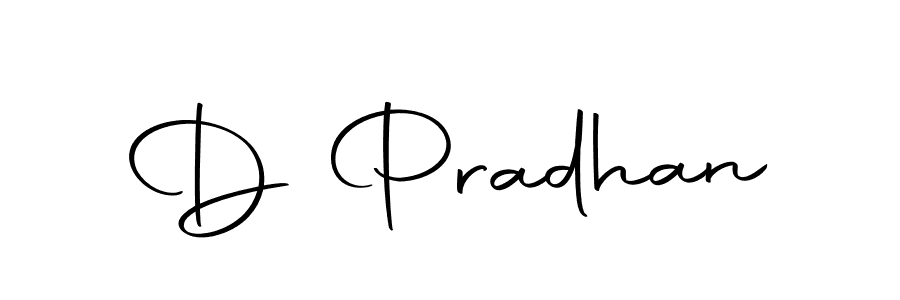 How to make D Pradhan name signature. Use Autography-DOLnW style for creating short signs online. This is the latest handwritten sign. D Pradhan signature style 10 images and pictures png