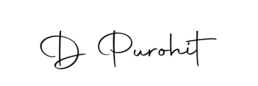 Create a beautiful signature design for name D Purohit. With this signature (Autography-DOLnW) fonts, you can make a handwritten signature for free. D Purohit signature style 10 images and pictures png