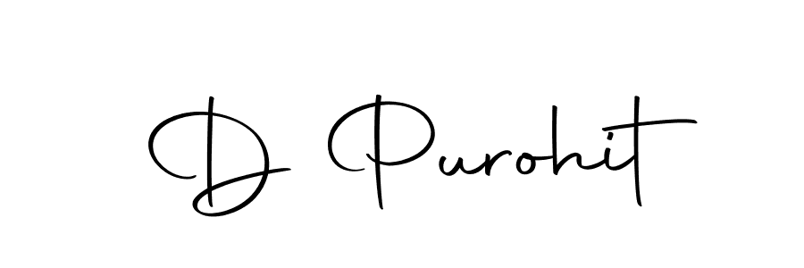 Create a beautiful signature design for name D Purohit. With this signature (Autography-DOLnW) fonts, you can make a handwritten signature for free. D Purohit signature style 10 images and pictures png