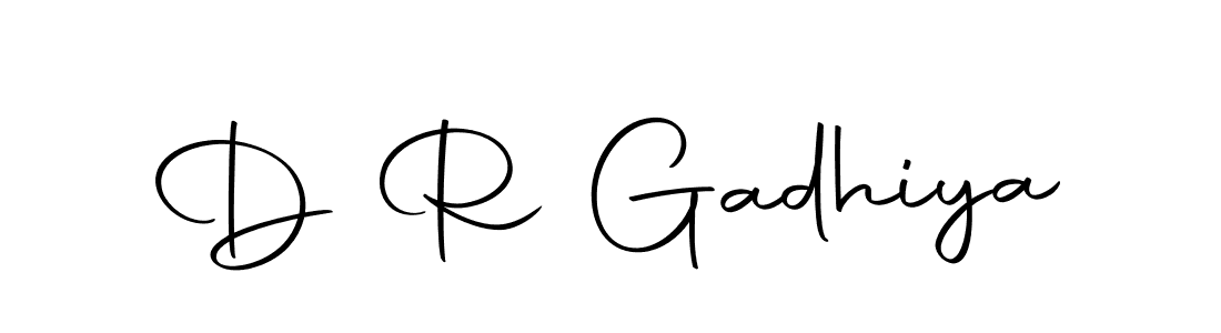 How to make D R Gadhiya signature? Autography-DOLnW is a professional autograph style. Create handwritten signature for D R Gadhiya name. D R Gadhiya signature style 10 images and pictures png