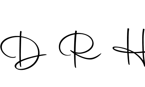 How to make D R H name signature. Use Autography-DOLnW style for creating short signs online. This is the latest handwritten sign. D R H signature style 10 images and pictures png