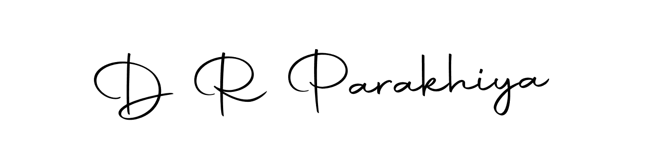 The best way (Autography-DOLnW) to make a short signature is to pick only two or three words in your name. The name D R Parakhiya include a total of six letters. For converting this name. D R Parakhiya signature style 10 images and pictures png