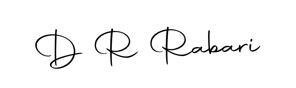 Create a beautiful signature design for name D R Rabari. With this signature (Autography-DOLnW) fonts, you can make a handwritten signature for free. D R Rabari signature style 10 images and pictures png