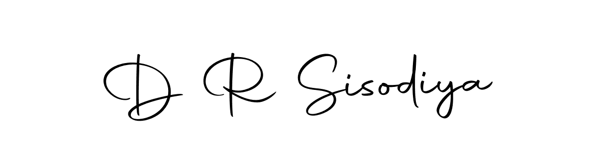 Create a beautiful signature design for name D R Sisodiya. With this signature (Autography-DOLnW) fonts, you can make a handwritten signature for free. D R Sisodiya signature style 10 images and pictures png