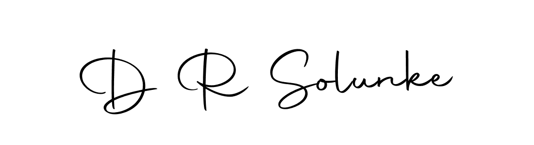 Use a signature maker to create a handwritten signature online. With this signature software, you can design (Autography-DOLnW) your own signature for name D R Solunke. D R Solunke signature style 10 images and pictures png