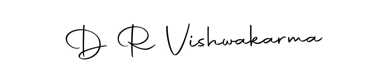 Use a signature maker to create a handwritten signature online. With this signature software, you can design (Autography-DOLnW) your own signature for name D R Vishwakarma. D R Vishwakarma signature style 10 images and pictures png