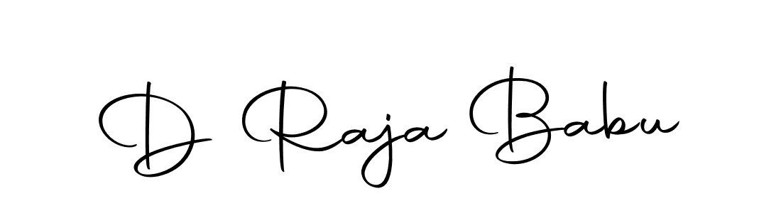 Use a signature maker to create a handwritten signature online. With this signature software, you can design (Autography-DOLnW) your own signature for name D Raja Babu. D Raja Babu signature style 10 images and pictures png