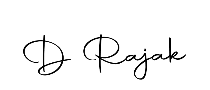 Design your own signature with our free online signature maker. With this signature software, you can create a handwritten (Autography-DOLnW) signature for name D Rajak. D Rajak signature style 10 images and pictures png