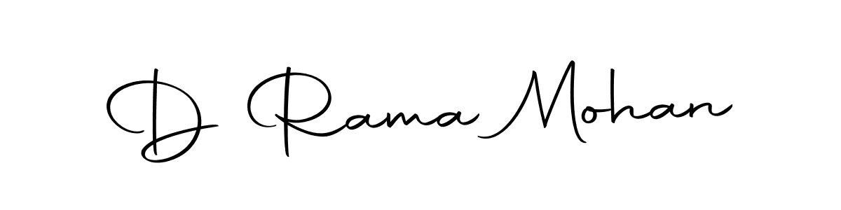 Use a signature maker to create a handwritten signature online. With this signature software, you can design (Autography-DOLnW) your own signature for name D Rama Mohan. D Rama Mohan signature style 10 images and pictures png