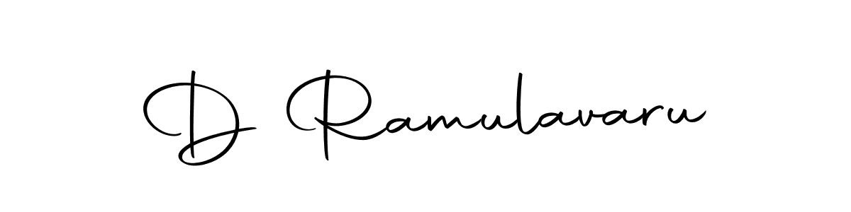 Also we have D Ramulavaru name is the best signature style. Create professional handwritten signature collection using Autography-DOLnW autograph style. D Ramulavaru signature style 10 images and pictures png