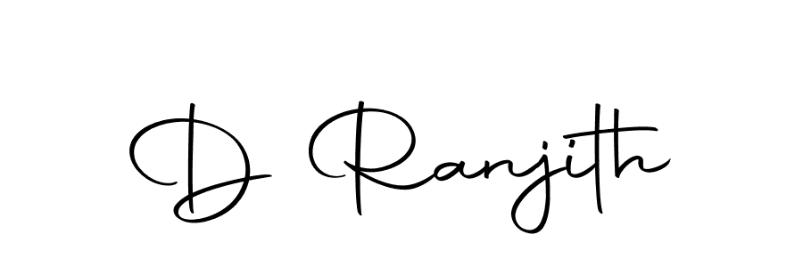 Make a beautiful signature design for name D Ranjith. With this signature (Autography-DOLnW) style, you can create a handwritten signature for free. D Ranjith signature style 10 images and pictures png