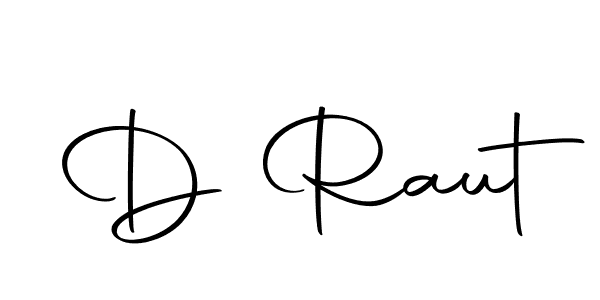 How to make D Raut signature? Autography-DOLnW is a professional autograph style. Create handwritten signature for D Raut name. D Raut signature style 10 images and pictures png