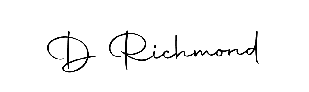 How to make D Richmond signature? Autography-DOLnW is a professional autograph style. Create handwritten signature for D Richmond name. D Richmond signature style 10 images and pictures png