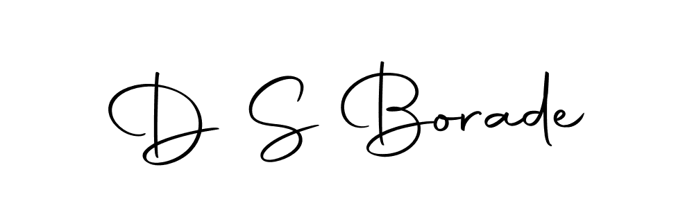 Create a beautiful signature design for name D S Borade. With this signature (Autography-DOLnW) fonts, you can make a handwritten signature for free. D S Borade signature style 10 images and pictures png