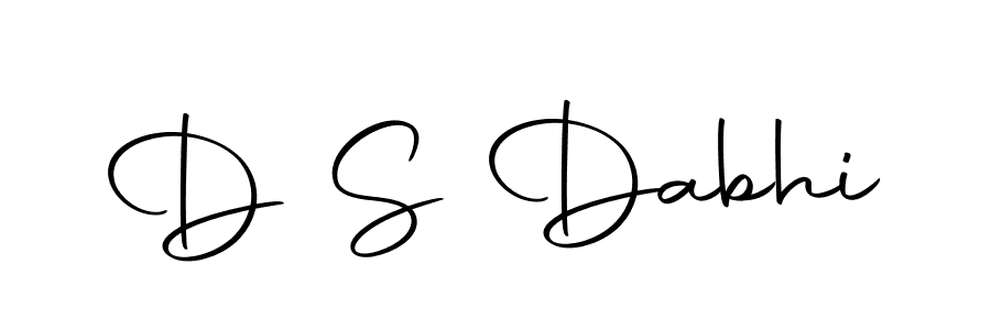 Design your own signature with our free online signature maker. With this signature software, you can create a handwritten (Autography-DOLnW) signature for name D S Dabhi. D S Dabhi signature style 10 images and pictures png