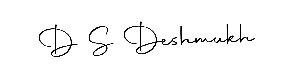 Design your own signature with our free online signature maker. With this signature software, you can create a handwritten (Autography-DOLnW) signature for name D S Deshmukh. D S Deshmukh signature style 10 images and pictures png
