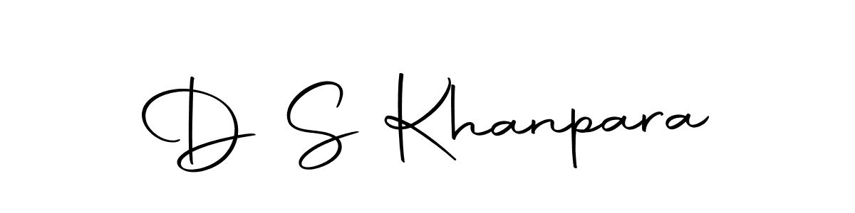 The best way (Autography-DOLnW) to make a short signature is to pick only two or three words in your name. The name D S Khanpara include a total of six letters. For converting this name. D S Khanpara signature style 10 images and pictures png