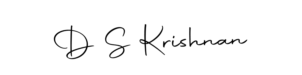 Design your own signature with our free online signature maker. With this signature software, you can create a handwritten (Autography-DOLnW) signature for name D S Krishnan. D S Krishnan signature style 10 images and pictures png